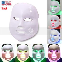 Personal Skin Care 7 Colours LED Photon PDT Skin Rejuvenation Facial & Neck Acne Removal Beauty Mask