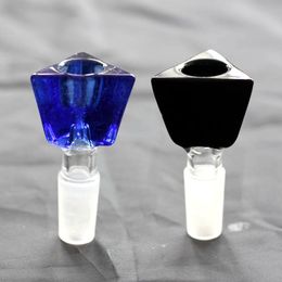 Thicken Heady Triangular Glass Bowls For Bong 14mm/18.8mm triangular Bowl Large Wide Glass bong bowl triangular shape glass bowls