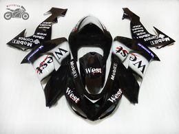 black west fairings for kawasaki ninja zx10r 2006 2007 motorcycle chinese fairings bodywork zx10r 06 07 zx 10r