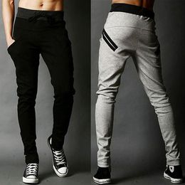 New Men's Hip Hop Sweatpants Fitness Joggers 2020 Spring Male Side Stripe High Street Hip Long Trousers Harem Pants Sweatpant