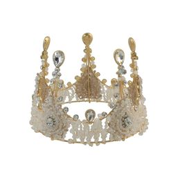 -Almacén de los Estados Unidos Vintage Lujoso Lujoso Hecho A Mano CLIPO DE PELO CRISTAL Rey Reina Accesorios de corona