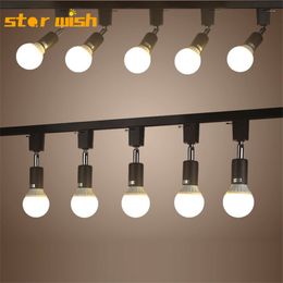 Star wish E27 track light connector direction adjusted rail spotlights ceiling mounted track lighting fixture led 110v 220v