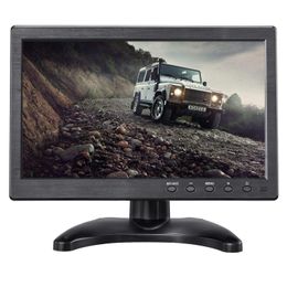 -UVUSEE 10.1 "LCD HD MonitorComputeranzeige Farbbildschirm 2CH Video-Eingangskamera-Monitor mit BNC / AVI / VGA / HDMI