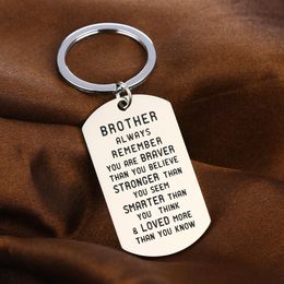 Stainless Steel Key Ring Family Mom Dad Mother Sister Present Keychain Gift Teacher Keychain Best Friend Friendship Pendant