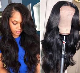 2021 fashion Lace Front Human Hair Wigs Density Remy Invisible Transparent Brazilian Body Wave Wig For Black Women Glueless Synthetic