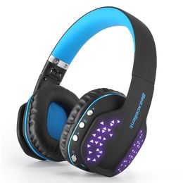 Beexcellent Q2 Foldable Wireless Bluetooth Headphone Gaming Headset with Mic LED Light for Phone PS4 XBOX Tablet PC 10pcs/lot