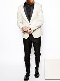 Hot Selling Groomsmen Shawl Black Lapel Groom Tuxedos One Button Men Suits Wedding/Prom/Dinner Best Man Blazer ( Jacket+Pants+Tie) B629