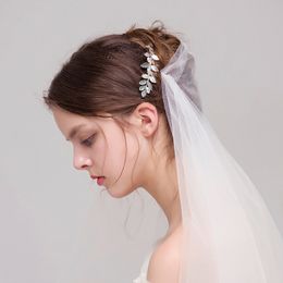 Vintage Wedding Headpieces Hair Accessories Golden Leaf Bridal Hair Comb Women Hair Jewellery Bridal Jewellery #HP405
