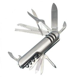Multi-purpose 91mm Folding Swiss Knife Stainless Steel Army Knives Pocket Hunting Camping Outdoor Survival Multi Tool
