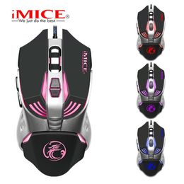 Original iMICE V5 USB Wired Gaming Mouse 7 Buttons 4000DPI LED Optical Wired Cable Gamer Mouse For Computer Laptop Professional Game Mice