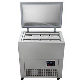 Kolice Commercial kitchen 6 Tanks Stainless Steel Block Freezer Snowflake Shaved Ice Block Making Machine