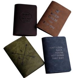 DHL100pcs Card Holders Men PU Light Passport Card Holders Mix Colour Passport Cover