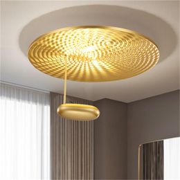 Light luxury post-modern living room chandelier personality simple round pendant lights bedroom villa room designer lighting