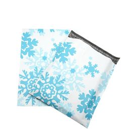 Starfish snowflake pattern Plastic Post Mail Bags Poly Mailer Self Sealing Mailer Packaging Envelope Courier express bag wholesale LX2348