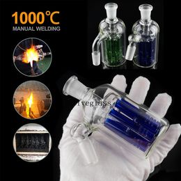 Handmade 45 degree Recycler Arms Tree Glass Ash Catcher for Water Glass hookahs oil rigs bong pipes with 18 mm joint ashcatcher