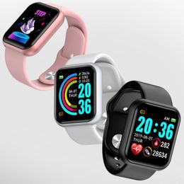 fitness watch bluetooth sport smart watch Boold Pressure Heart Rate fitness tracker sleep message remind D20 smartwatch