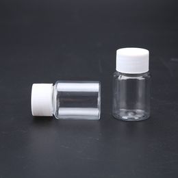 30ml Clear Plastic Small Packing Bottles Pill Capsule Bottle with Screw Cap Empty Sample Bottle WB3430