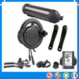 New EU US No tax 48V 750W BBS02 Bafang mid drive electric motor kit with 13Ah ebike battery + charger