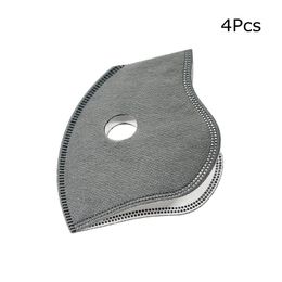 4pcs 5-Layers Face Mask Philtres Anti Dust PM2.5 Activated Carbon Philtre Pads Replacement for Face Protection Mask