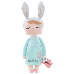 Personalized Metoo Angela Keppel Rabbit Doll girl Baby Stuffed Animals Sleeping Bunny Rabbit Plush Toys Soft Toy Customized Name