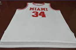 Custom Men Youth women #34 Ron Harper Miamii Of Ohio College Basketball Jersey Size S-6XL or custom any name or number jersey