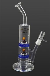 12.2 Inches glass bongs hookahs hill and honeycomb perc percotalor dap rigs Bubbler for smoking accessories