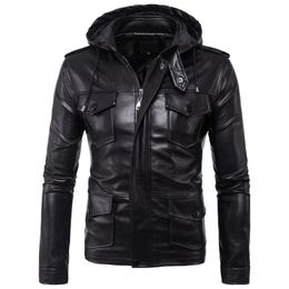 Male Leather Jacket Slim Fit Coat Men Stand Collar jaqueta PU Coats Biker Jackets Casual Motorcycle Faux Fur S 5XL Jacket Fleece Male Leather Jacket Slim Fit Coat Men Stand Collar jaqueta PU Coats Biker Jackets Casual Motorcycle Faux Fur S 5XL Jacket Fleece