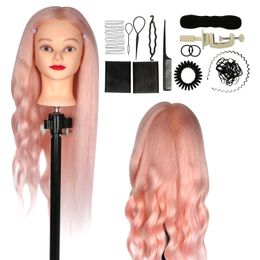 Mannequin Head with 60% real Hair Straight Professional Bride Cosmetology Hairdressing Training Doll with Stand for Styling Braid Practice Mannequin Head with 60% real Hair Straight Professional Bride Cosmetology Hairdressing Training Doll with Stand for Styling Braid Practice
