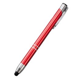 Ins Creative Giveaway Slim Metal Ball Pen Stylus White Orange 10 colors Promotional Advertising Gift Laptop Stylus Pen with Custom Logo