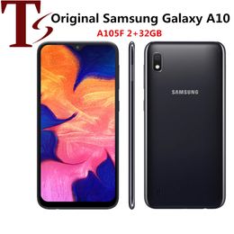 元のサムスンギャラクシーA10 A105F 6.2インチオクタコア2GB RAM 32GB ROM 13MPカメラアンドロイドスマートフォン1PC