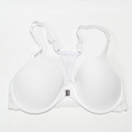 Bras Yandw Women Bra Front Closure Thin Lace Bralette Soutien Gorge Sexy Underwear Lingerie 32 34 36 38 40 42 44 a b c d Dd Plus S287o