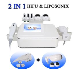 Portatile HIFU Ultrasuono Liposonix Slimming Face Lift Shaper Beauty Machine per ringiovanimento della pelle e sbiancamento