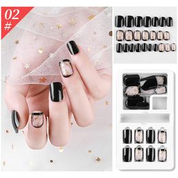 tamax NAF005 24PCS Detachable False Nails Artificial Tips Set Full Cover for Nails Art Fake Extension decorations with retail box