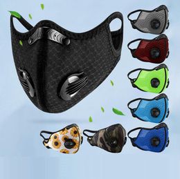 Cycling Mask Activated Carbon Face Masks PM2.5 Anti Dust Sport Mouth Mask Running Training Bike Protection Mask Self-buying Philtre LSK475