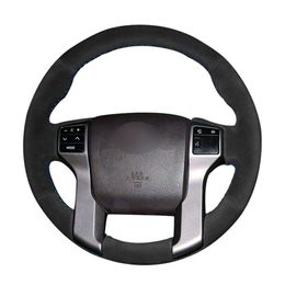 Custom Made Anti Slip Hand stitched Car Steering Wheel Cover for Toyota Land Cruiser Prado 10-17 Tundr