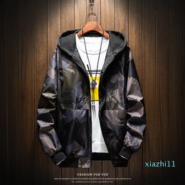 Hot Sale New 2019 Casual Men's Jackets Mix Color Spring Hooded Coats Men Outerwear Casual Brand Male Clothing Plus Size M-4XL New Design