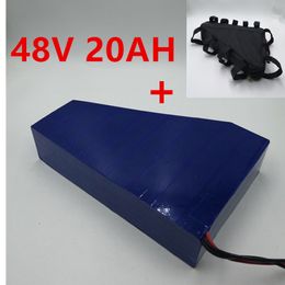 48V 20Ah 52V Ebike Battery Triangle Electric Bicycle with Bag for 1000W 750W Motor Bafang BBS03 BBSHD BBS02