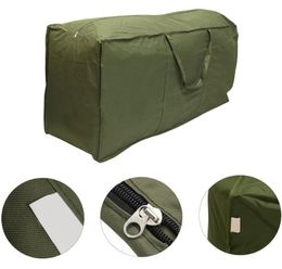 Cushion Storage Bags Durable 210D Denier Outdoor Cushion Bags Premium Zippered Patio Storage Bags with Handles Christmas Tree Storage Bag
