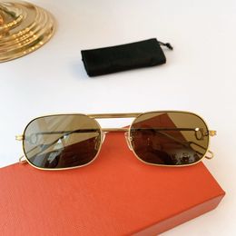 2020 new fashion design CT0112 men's and women's metal small full frame sunglasses frame Revo mirror lens prescription full box