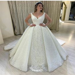 plus size royal gorgeous appliques lace wedding dresses sweetheart sleeveless ruched tulle a line garden long chapel bridal gown