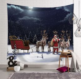 The latest size 200X150CM tapestry, European and American style 3D Santa Claus Christmas wall hanging, many styles to choose