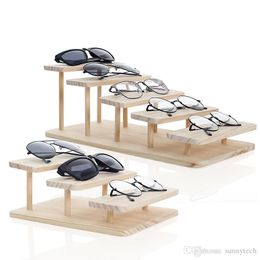 Wood Glasses Display Props Storage Case Sunglasses Display Stand 2/ 3 /4 5 layers wholesale LX2410