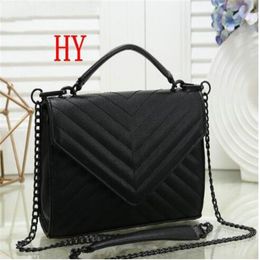 new Fashion classics designer black chain shoulder Handbag loulou women sheepskin leather high quality purse bag fashion backpacks #885a