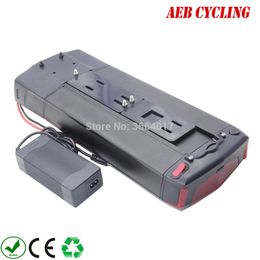 EU US no taxes free shipping 250W/350W/500W 36V 14Ah rear rack RB3 Li-ion 18650 rechargeable battery pack for ebike with charger