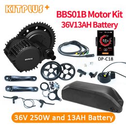 Bafang 8Fun BBS01 36V250W Central Motor Kit with Battery 36V 13AH for Electric Bike Conversion Ebike