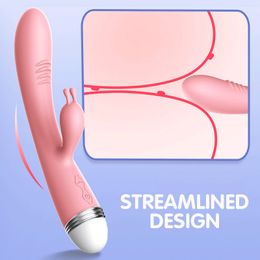 Rabbit Vibrator 10 modes G Spot Vagina Shocker Sex Product USB Rechargeable Female Masturbation Dildo Vibrator Sex Toy for woman CX200709