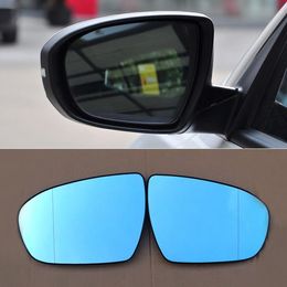 For Kia K5 2011-2015 Car Rearview Mirror Wide Angle Hyperbola Blue Mirror Arrow LED Turning Signal Lights