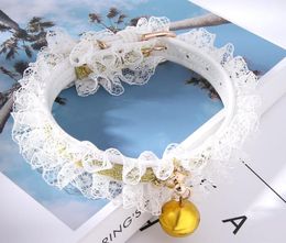 new years christmas dog collar christmas lace bells cute cat collar christmas series lace hemming collar spot direct sales