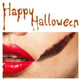 Halloween Tattoo Stickers Waterproof Halloween Bloody Bleeding Scary Scars Waterproof Temporary Tattoo Stickers Bloody Makeup Tattoo