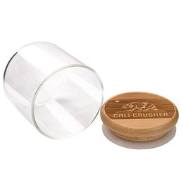 125ML Storage Container Stash Jar Viewing Container Vacuum Seal Bamboo Stash Jars Box Bottle Waterproof Airtight Jars